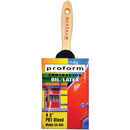 Proform 4" Straight PBT (70/30) Bristle, Paint Brush C4.0BS